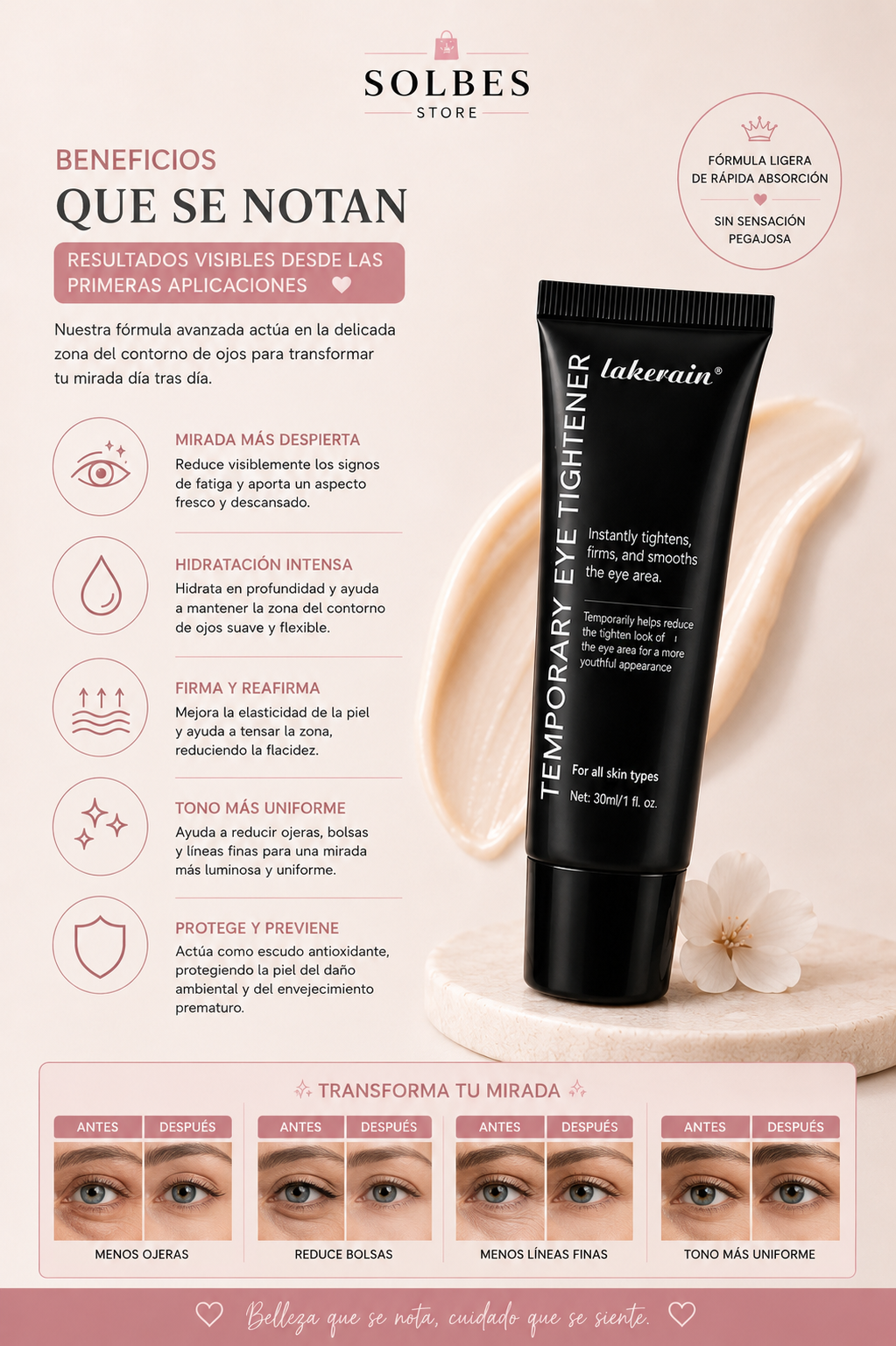 Crema Reafirmante para el Contorno de Ojos