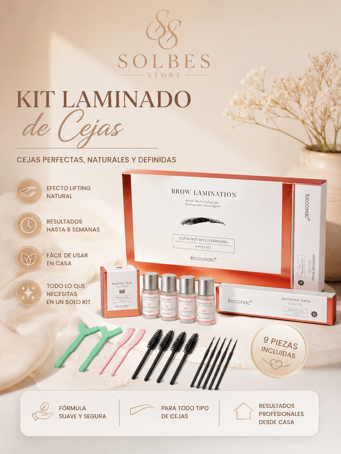 ✨ Kit de Laminado de Cejas Profesional | Consigue unas Cejas Perfectas con Acabado de Salón