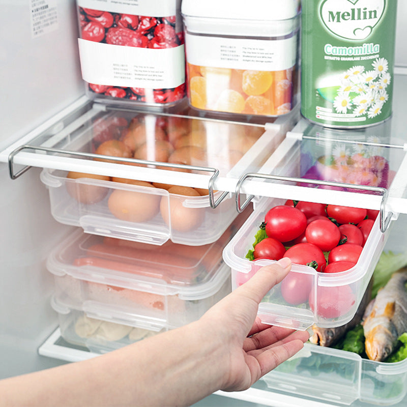 🥬 Organizador Deslizante para Nevera | Ahorra Espacio y Mantén tus Alimentos Siempre Ordenado