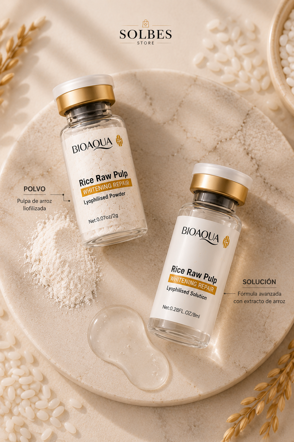 Kit Facial Reparador de Arroz