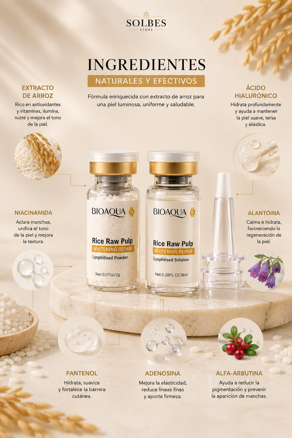 Kit Facial Reparador de Arroz