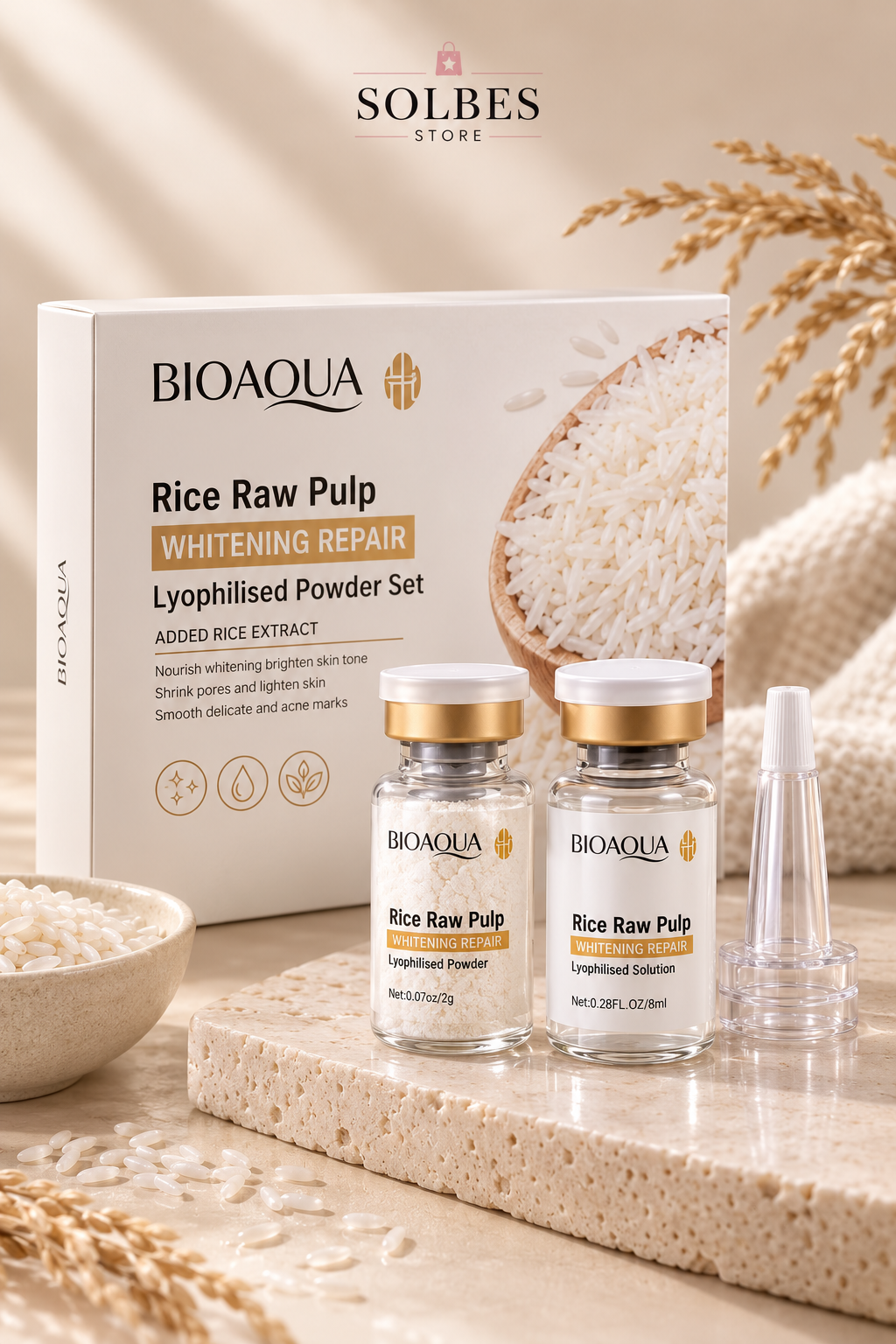 Kit Facial Reparador de Arroz