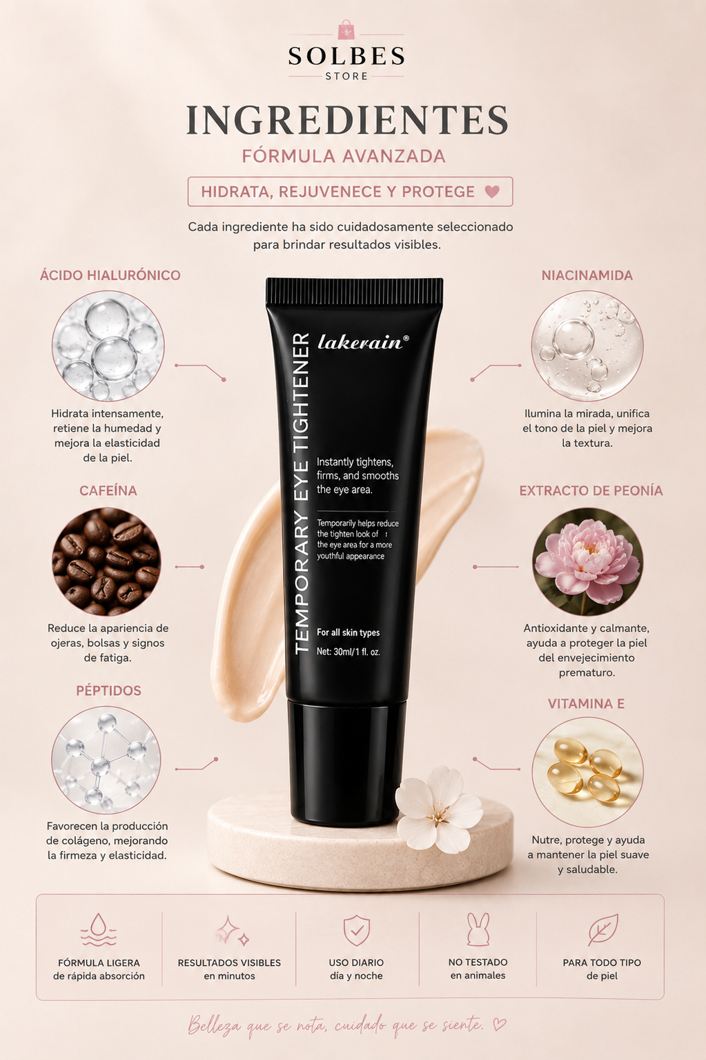 Crema Reafirmante para el Contorno de Ojos