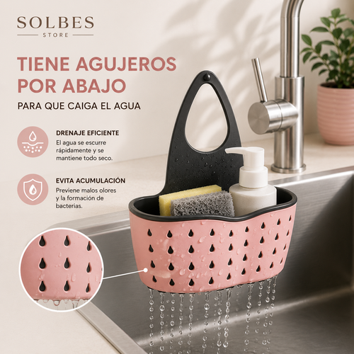 Organizador de Fregadero 3 en 1 | Mantén tu Cocina Limpia y Ordenada