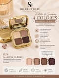 Paleta de Sombras 4 Colores – Alta Pigmentación y Larga Duración
