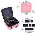 Organizador de Maquillaje Profesional con Divisores Ajustables | Estuche de Viaje Impermeable | Gran Capacidad | Disponible en 5 Colores