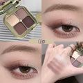 KAKASHOW 4 Colors Eyeshadow Palette Matte Shimmer Pearlescent Glitter Eye Shadow Long Lasting Easy To Color Eyes Makeup Palette