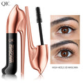 QIC High-heeled Shoes Mascara 3D Fiber Mascara, Long Black Volumizing Eyelash Extension, Waterproof Eye Makeup Tool