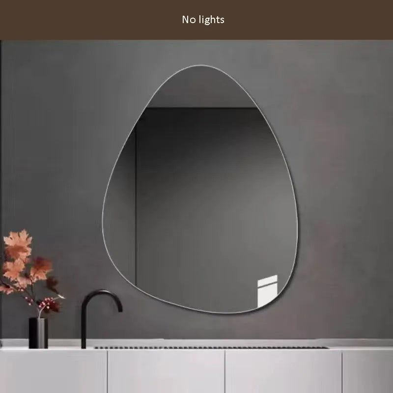 Espejo LED Inteligente Forma Gota – Luz Regulable y Diseño Moderno