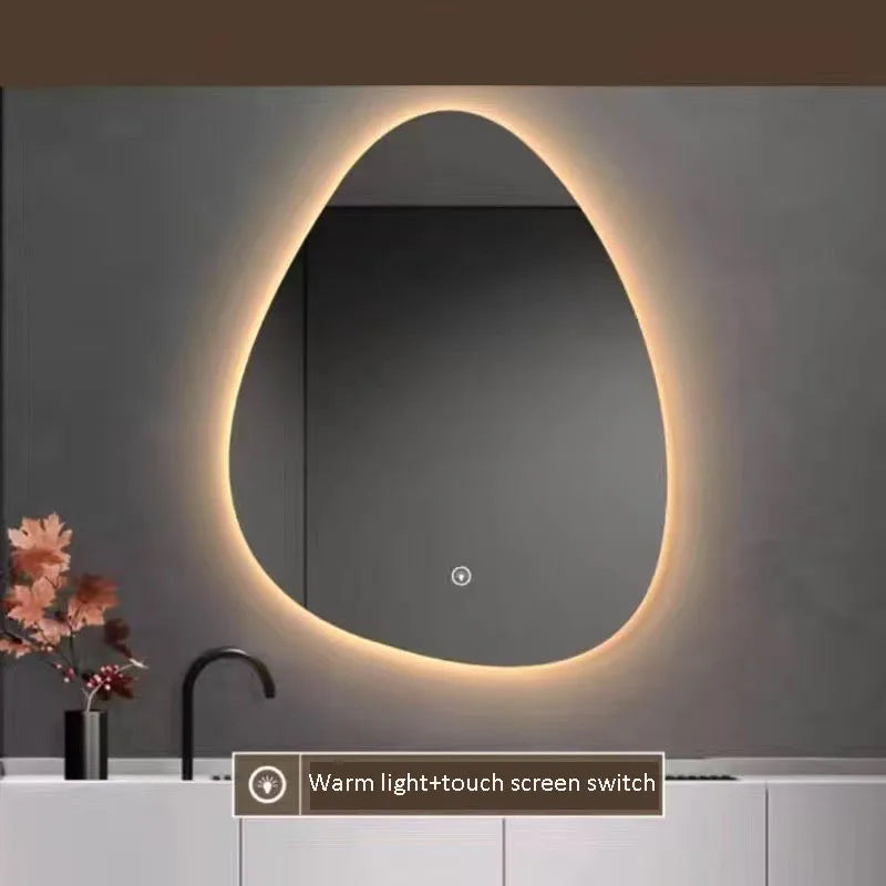 Espejo LED Inteligente Forma Gota – Luz Regulable y Diseño Moderno