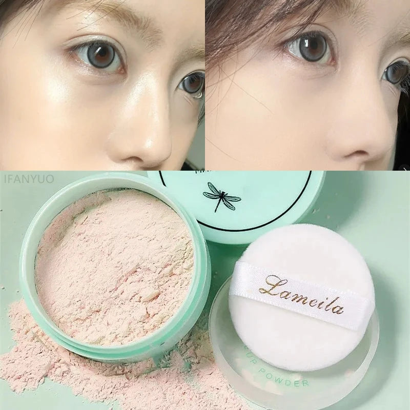 Smooth Finish Loose Powder Light and Transparent Makeup Setting Powder Oil Control Long-lasting Matte Effect Makeup Powder