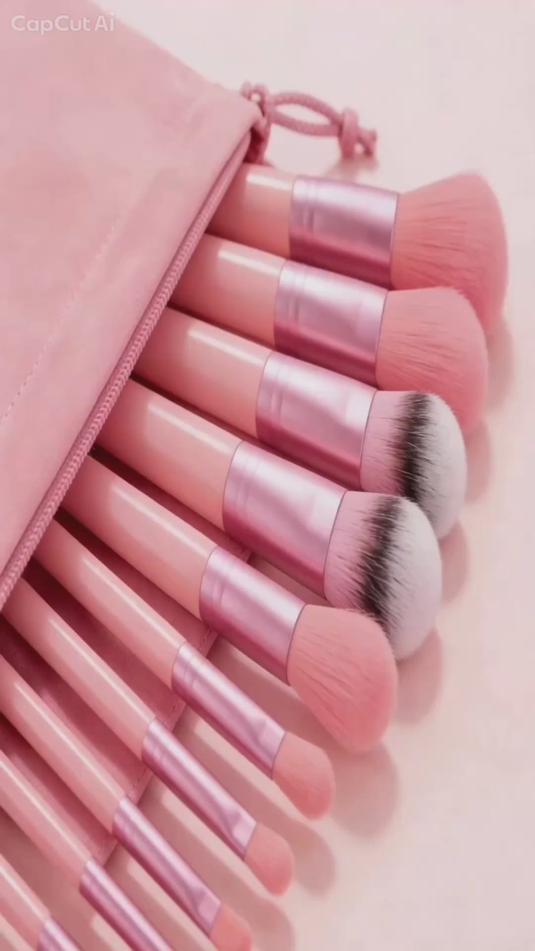 Set de 13 Brochas de Maquillaje Premium | Cerdas Ultra Suaves + Estuche Rosa